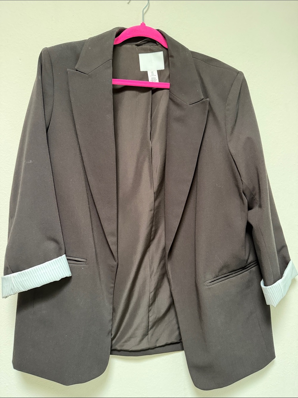 H&M Dark Gray Open-Front Women's Blazer